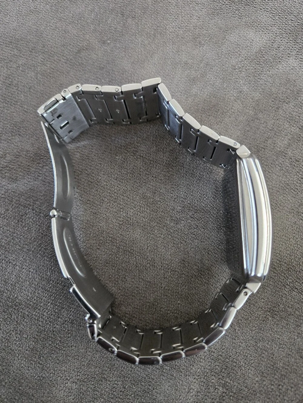 Kenneth Cole Rectangle Stainless Steel Wide Bracelet Watch KC3504